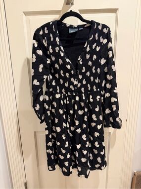 Maeve Black Floral-Trim Blouse